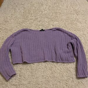 F21 cropped knit sweater L